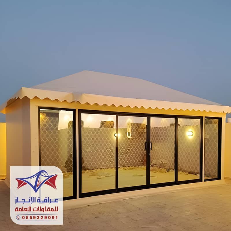 بيوت شعر خيام قماش مع زجاج